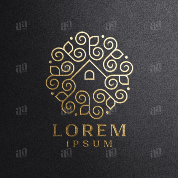 Luxury and premium Decorative Home Decor Logo, real estate logo.