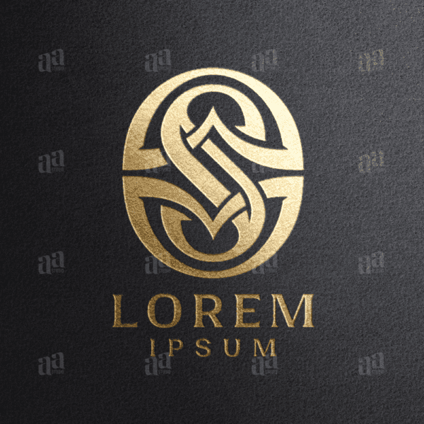 Luxury and premium Decorative Letter S Logo, fashion logo.