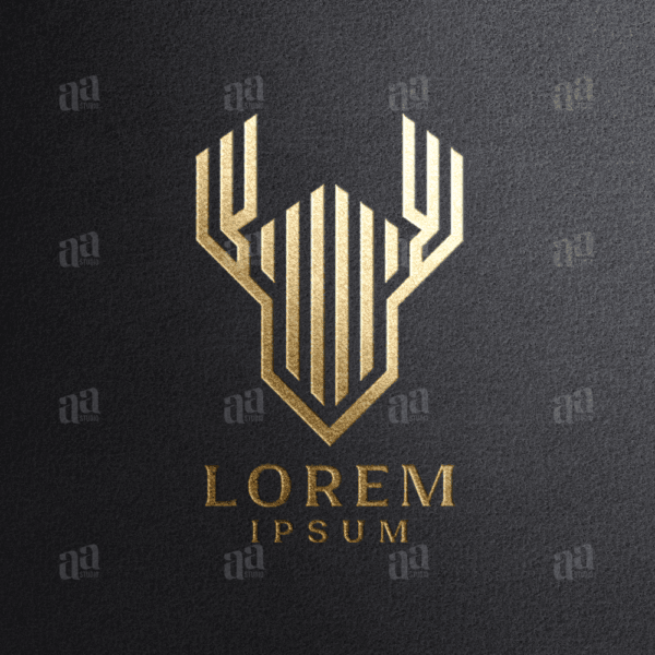 Elegant and Luxury Deer Real Estate Logo, premium logo.