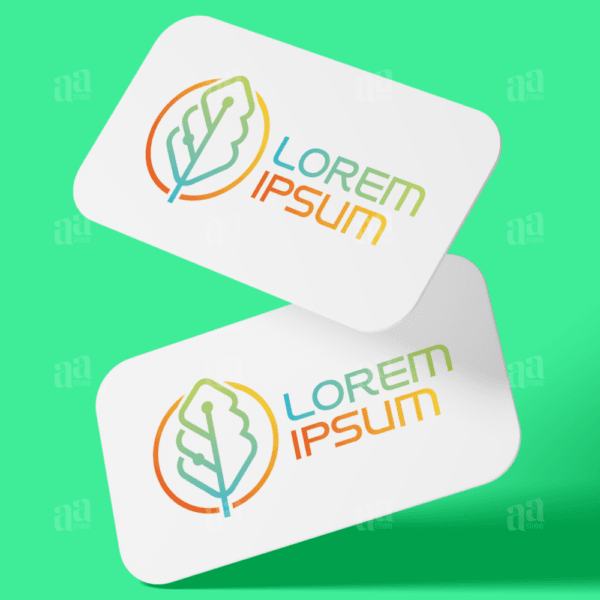 Modern and premium Digital Oak Leaf Logo, nature logo.