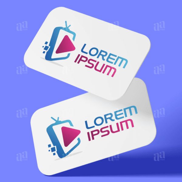 Premium and modern Digital TV Logo, multimedia logo.