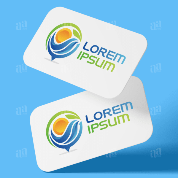 Modern and premium Eco Map Logo, nature logo.