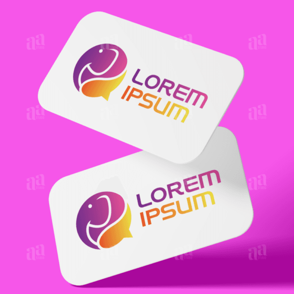 Premium and modern Elephant Chat Logo, animal logo.