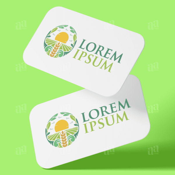 Premium and Modern Grain Farm Logo, food logo.