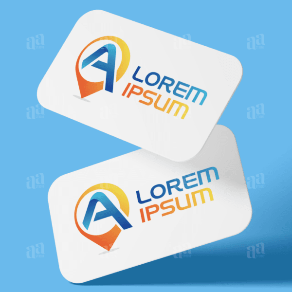 Modern and premium Letter A Map Logo, digital logo.