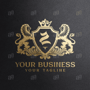 Letter Z Lion Coat Of Arms Logo Template