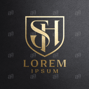 Luxury Letter SH Logo