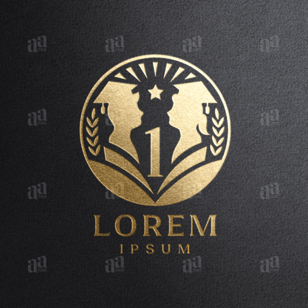 Premium and Luxury Number 1 Education Logo, school logo.