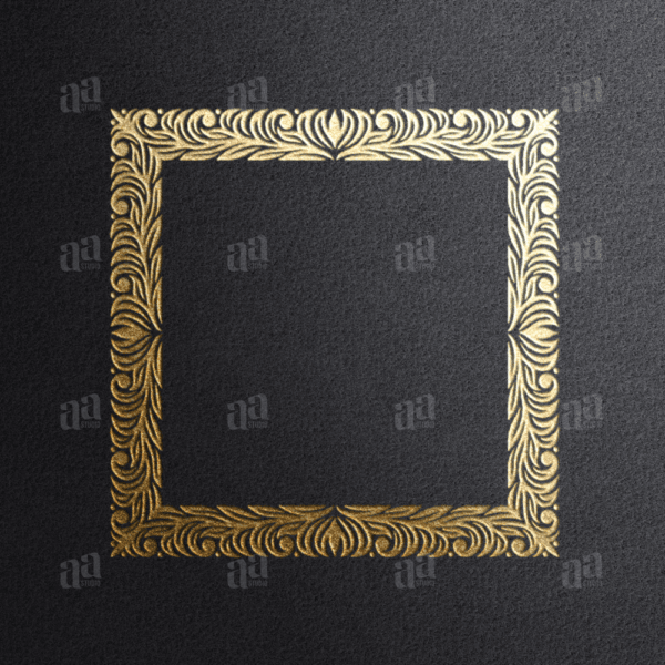 Luxury Square Decorative Frame Vector, vector illustration.