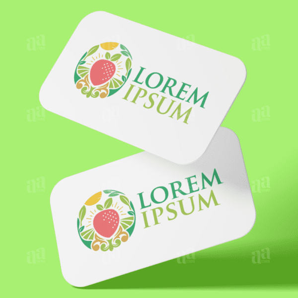 Premium and Modern Strawberry Farm Logo, food logo.