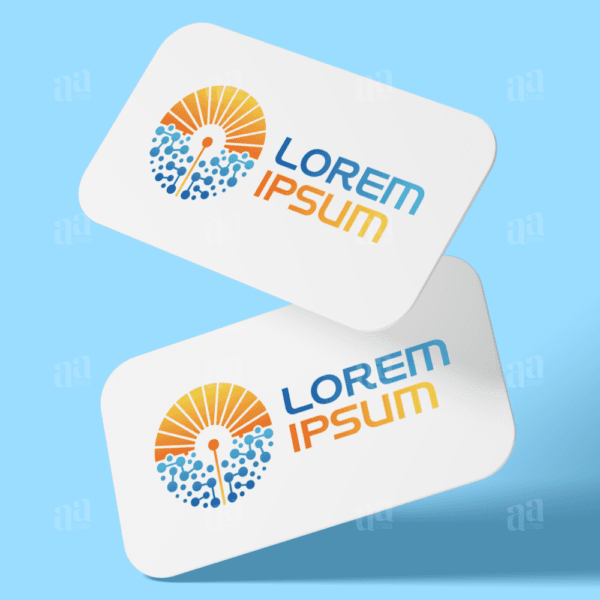 Premium and modern Sun Laser Logo, technology logo.