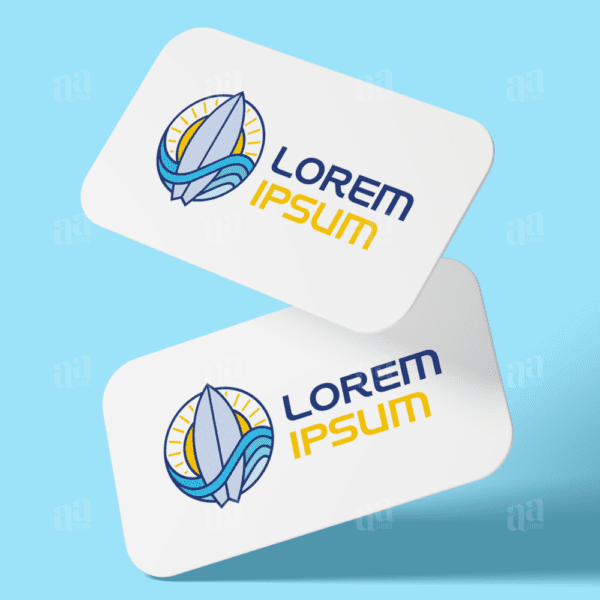 Premium and modern Sunset Surf Logo, nature logo.