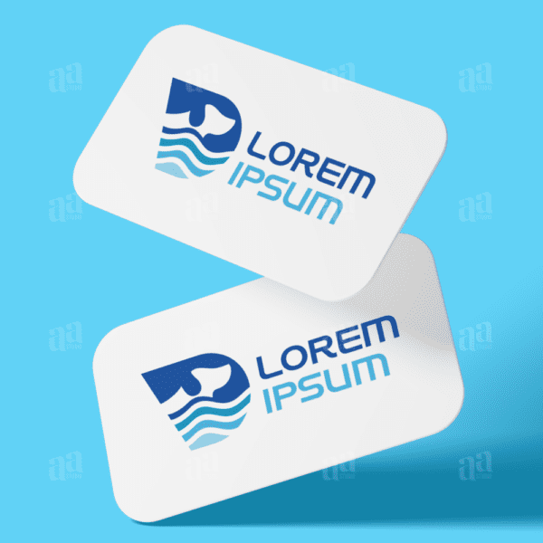Premium and modern Swimming Dog Logo, animal logo.