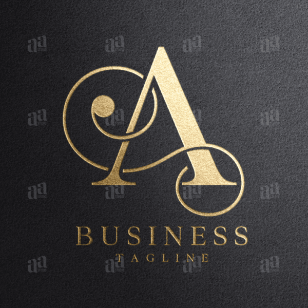 Luxury and premium decorative initial Letter A Logo, fashion logo.