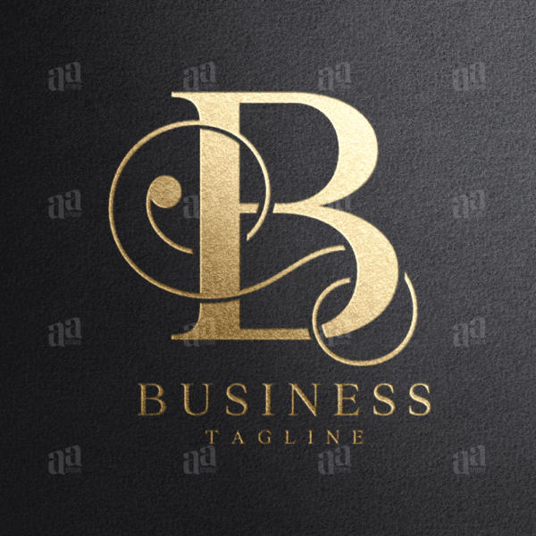 Luxury and premium decorative initial Letter B Logo, fashion logo.