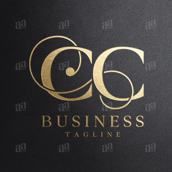 Luxury and premium decorative initial Letter CC Logo, fashion logo.