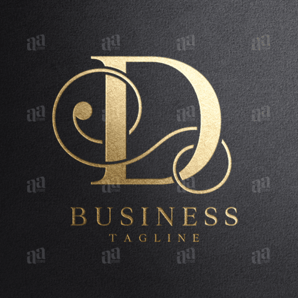 Luxury and premium decorative initial Letter D Logo, fashion logo.