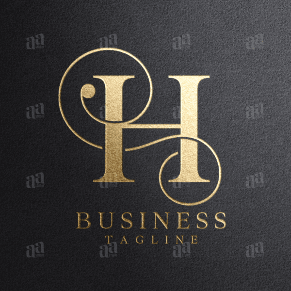 Luxury and premium decorative initial Letter H Logo, fashion logo.