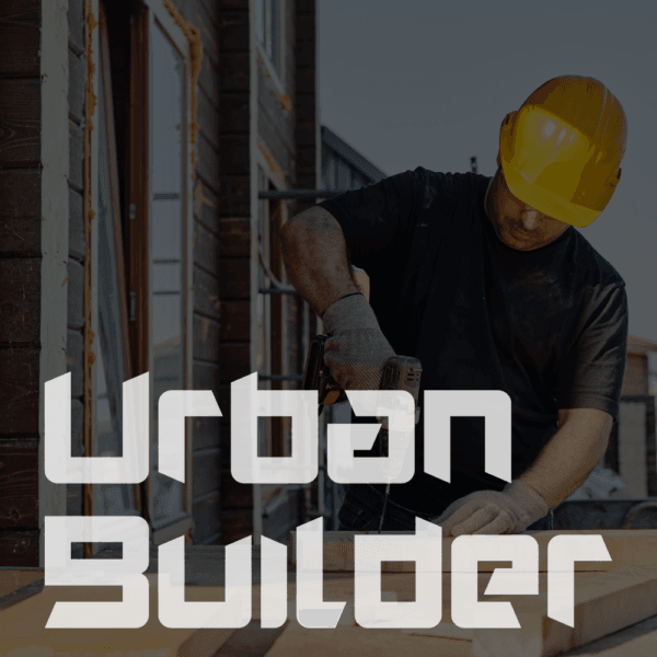 Strong and bold Urban Builder Font, modern font.