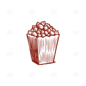 Hand Drawn Popcorn Illustration