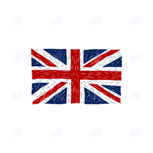 Hand Drawn United Kingdom Flag Illustration