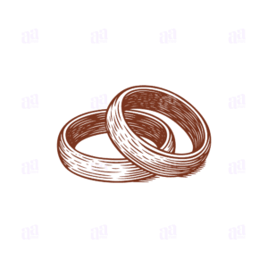 Hand Drawn Wedding Ring Illustration