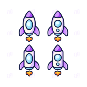 Rocket Illustration Set